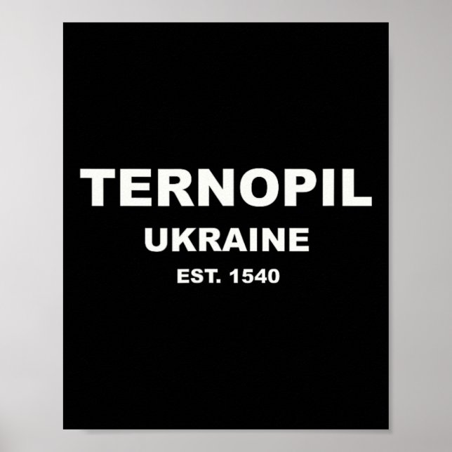 Ternopil Ukraina  Poster (Framsidan)