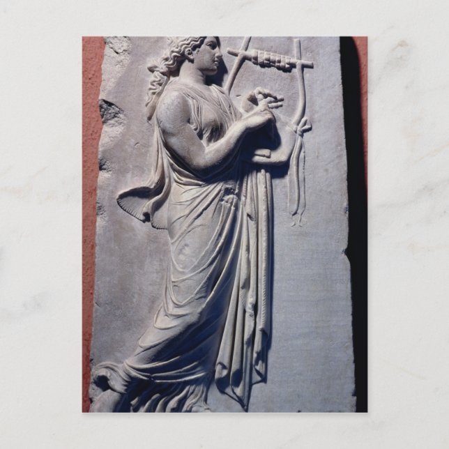 Terpsichore musan av dansen och sången vykort (Framsida)