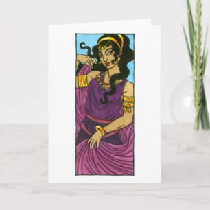 Terpsikhore-hälsningskort Kort