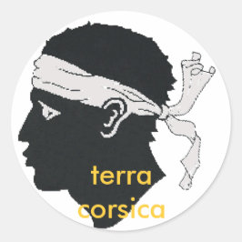 terra Corse de stiker Runt Klistermärke