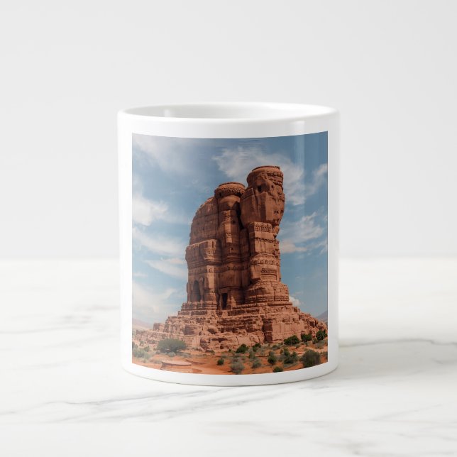 Terra Cotta Earth Monolith Art Print | Sculptural  Jumbo Mugg (Framsidan)