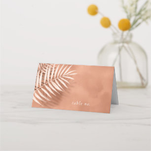 Terra Cotta ID956 för Lush Handflatan Löv Bröllop Placeringskort