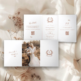 Terra Cotta Monogram Photo QR OSA/Detaljer