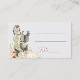 Terra cotta och Cactus Bröllop ortkort Visitkort