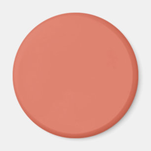 Terra Cotta Red E2725B Färg Lägg till ditt namnalt Magnet