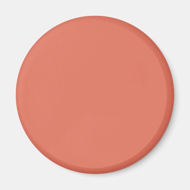 Terra Cotta Red E2725B Färg Lägg till ditt namnalt Magnet (Framsidan)