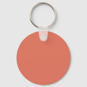 Terra Cotta Red E2725B Färg Lägg till ditt namnalt Nyckelring