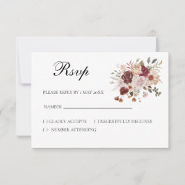 Terra Cotta RSVP card OSA Kort