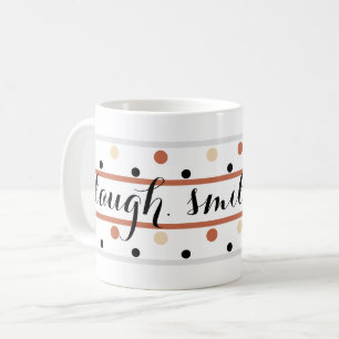 Terra Cotta Sand Polka dots Quote Kaffemugg