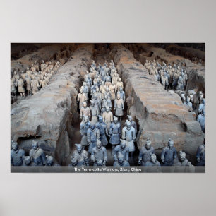 Terra-cotta Warriors, Xi'an, China Poster