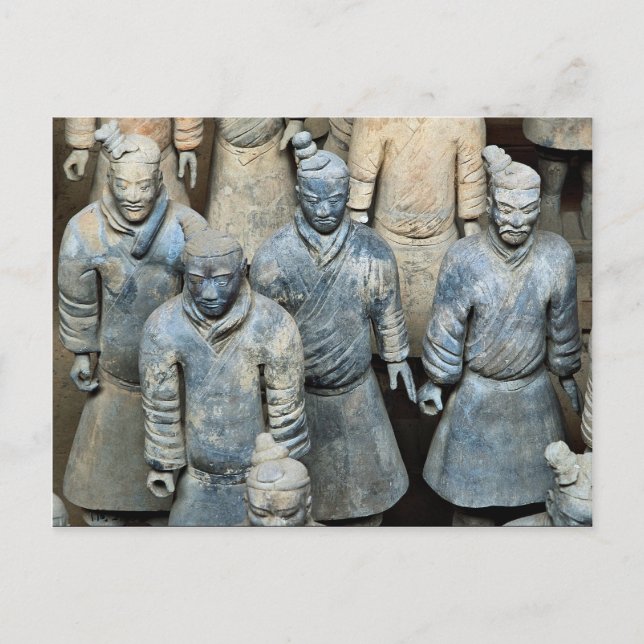 Terra-cotta Warriors, Xi'an, China Vykort (Framsida)
