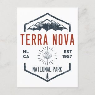 Terra Nova National Park Canada Vintage Distress Vykort