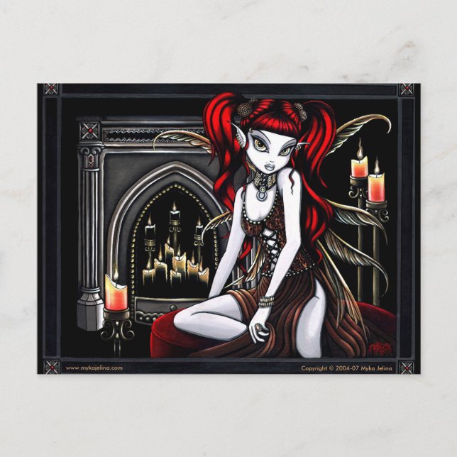 "Terra Two" Red Fire Fe Vykort (Framsida)