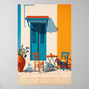 Terrace Bliss i Medelhavsområdet Poster