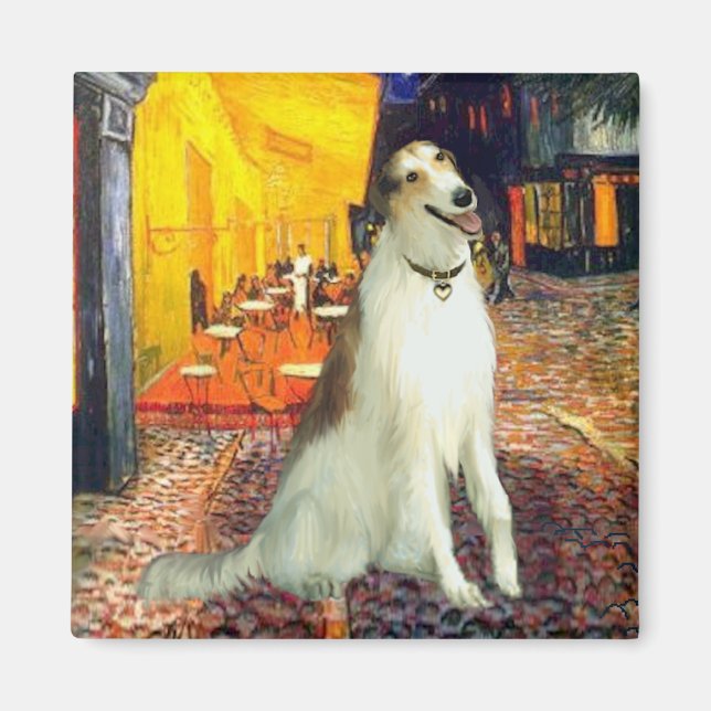 Terrace Cafe - Borzoi Magnet (Framsidan)