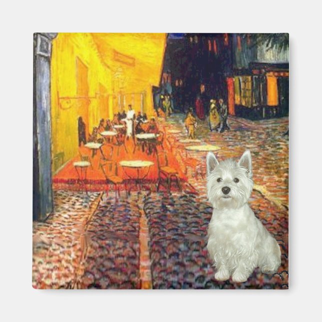 Terrace Cafe - Westie (S) Magnet (Framsidan)