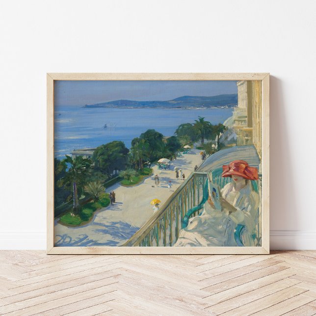 Terrace, Cap d’Ail | Herr John Lavery Poster (Skapare uppladdad)