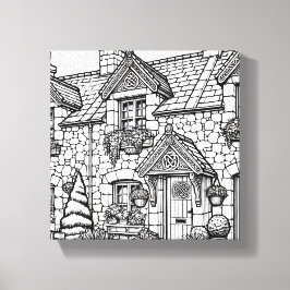 Terrace House #40 Canvastryck