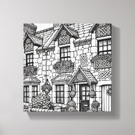 Terrace House #46 Canvastryck