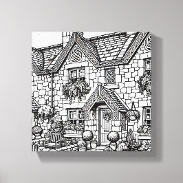 Terrace House #8 Canvastryck