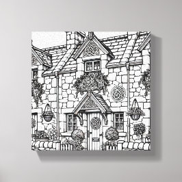 Terrace House #9 Canvastryck