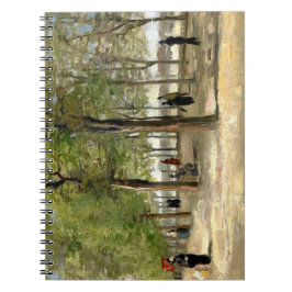 Terrace in Luxembourg Gardens (1886) Van Gogh art Anteckningsbok