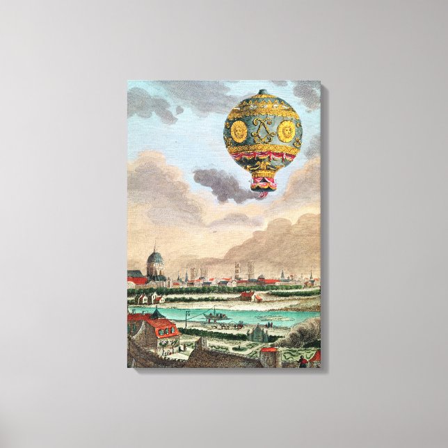 Terrace mot monsieur Franklin i Passy Canvastryck (Framsida)