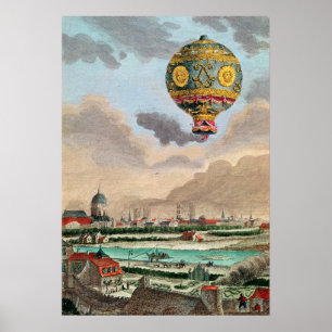 Terrace mot monsieur Franklin i Passy Poster