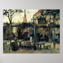 Terrace of a Cafe, Montmartre av Vincent van Gogh Poster