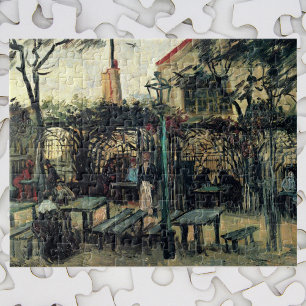 Terrace of a Cafe, Montmartre av Vincent van Gogh Pussel