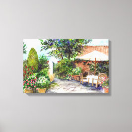 Terrace of The Manor House, York Canvastryck