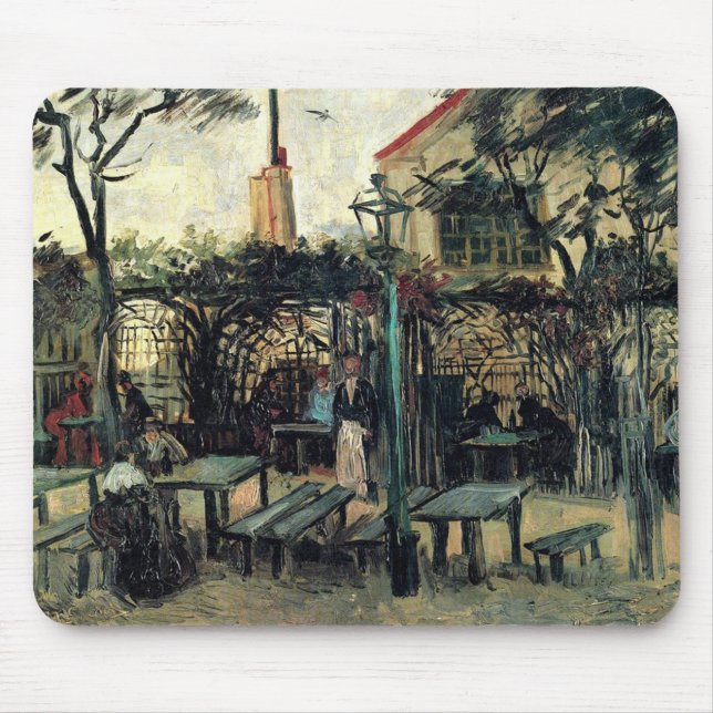 Terrace på en kafé på Montmartre La Guinguette Musmatta (Framsidan)