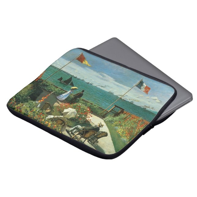 Terrace vid Seaside av Claude Monet Laptop Fodral (Framsida topp)