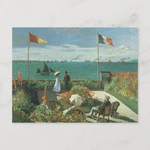 Terrace vid Seaside av Claude Monet Vykort