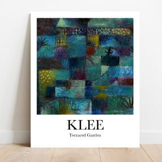 Terraced Garden av Paul Klee Poster