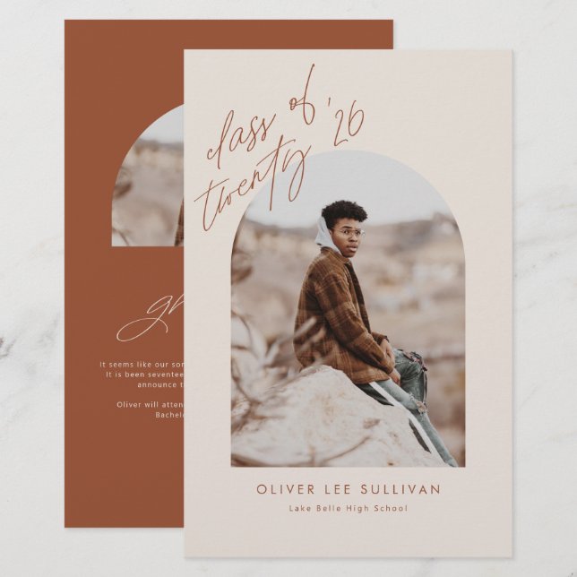 Terracotta Arch 2023 Studenten-meddelande (Fram/baksida)