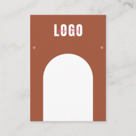 Terracotta Arch Add Logotyp Jewelry Earrings Visni Visitkort