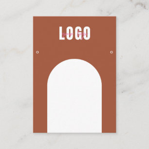 Terracotta Arch Add Logotyp Jewelry Earrings Visni Visitkort
