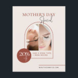 Terracotta Arch Beauty Business Promotional Flyer<br><div class="desc">Tittar du perfektens reklamflygare för att öka din skönhetsförsäljning i Mors dag? Titta bara på den här fantastiska Terracotta Arch Beauty Business Promotional Flyer! Med sin öga-fångstutformning och anpassade-text kommer den här flygpassageraren säkert att uppmärksamma potentiella kunder och ta dem genom dörren. Med ett minimalistiskt terracotta- och creme färg-system är...</div>