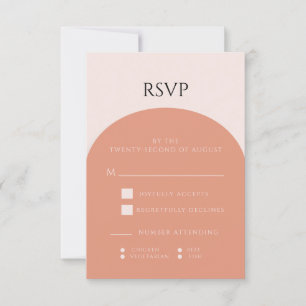 TERRACOTTA ARCH BRÖLLOP OSA CARD KORT