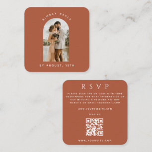 Terracotta Arch par Photo QR Code Bröllop OSA Tilläggskort