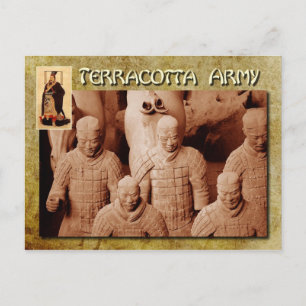 Terracotta-armén, den förste kejsaren av China Vykort