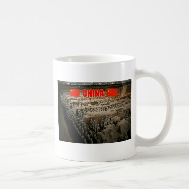 Terracotta Army China - Pro Photo Kaffemugg (Höger)