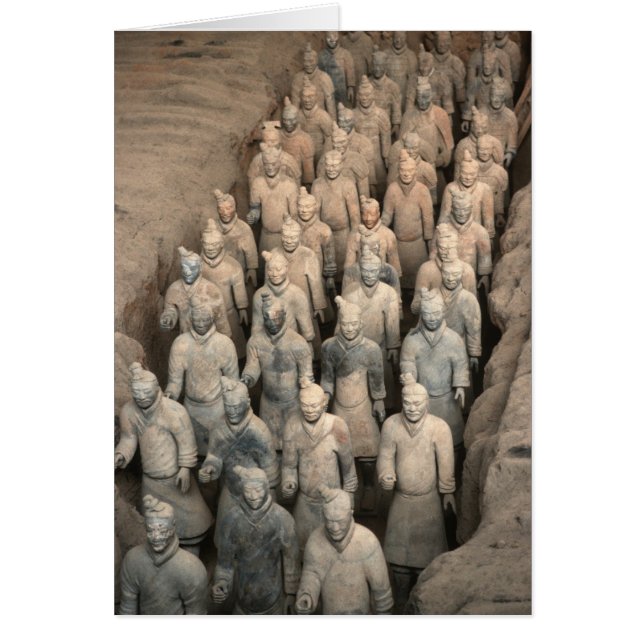 Terracotta Army Hälsningskort (Framsidan)