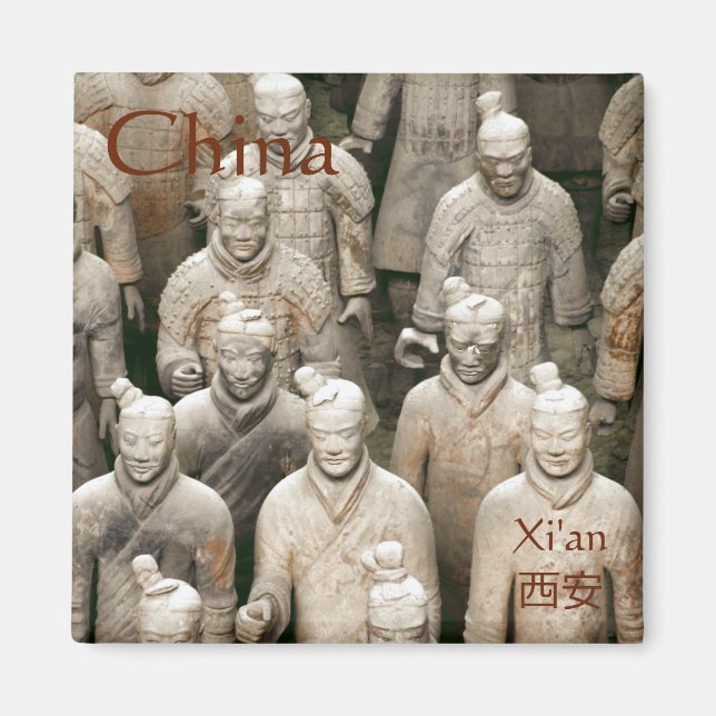 Terracotta-Army in Xi'an / 西安 China Magnet (Framsidan)