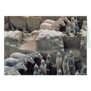 Terracotta Army, Qin Dynasty, 210 BC Hälsningskort