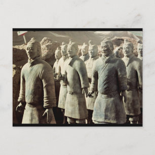 Terracotta Army, Qin Dynasty, 210 BC; krigare Vykort