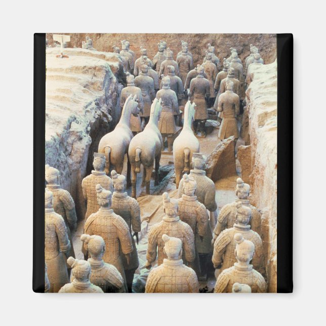 Terracotta Army, Qin Dynasty, 210 BC Magnet (Framsidan)