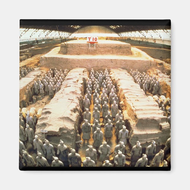 Terracotta Army, Qin Dynasty, 210 BC Magnet (Framsidan)