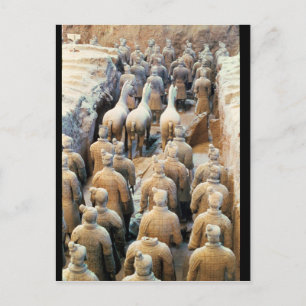 Terracotta Army, Qin Dynasty, 210 BC Vykort